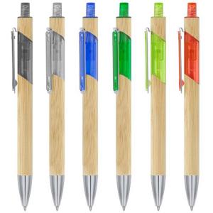 Химикалка с бамбук и пластмаса