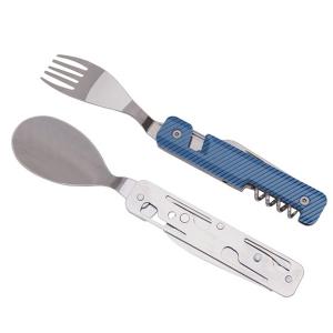 Комплект за хранене Akinod Multifunction Cutlery 13H25, Blue Aluminium Комплект за хранене Akinod Multifunction Cutlery 13H25, Blue Aluminium