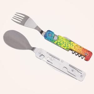 Комплект за хранене Akinod Multifunction Cutlery 13H25, Pixel Комплект за хранене Akinod Multifunction Cutlery 13H25, Pixel
