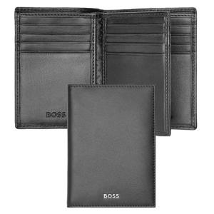 Вертикален портфейл за карти Trifold Classic Smooth Black Вертикален портфейл за карти Trifold Classic Smooth Black