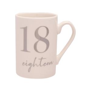 Керамична чаша, 18 годишнина, 310мл Керамична чаша, 18 годишнина, 310мл