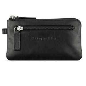 Кожен калъф за ключове Bugatti Super Slim, черен Кожен калъф за ключове Bugatti Super Slim, черен