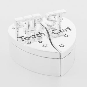Кутия-сърце за спомени First Tooth+Curl, две части Кутия-сърце за спомени First Tooth+Curl, две части