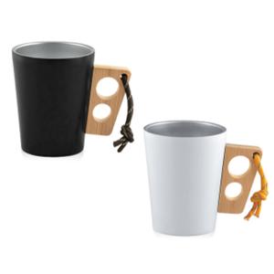 Двустенна чаша с бамбукова дръжка Двустенна чаша с бамбукова дръжка