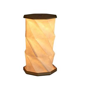 GINGKO Сгъваема Смарт лампа “Twist Hexagon“ - с дървени капаци от орех GINGKO Сгъваема Смарт лампа “Twist Hexagon“ - с дървени капаци от орех