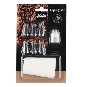 MAKU Пош / Сладкарски шприц с 6 накрайника MAKU Пош / Сладкарски шприц с 6 накрайника