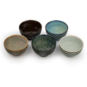 BREDEMEIJER Сет от 5 порцеланови купички за чай “Sara“ BREDEMEIJER Сет от 5 порцеланови купички за чай “Sara“