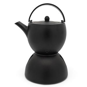 BREDEMEIJER Сет чугунен чайник “Sencha“ с приставка за подгряване - 1,2 л.- черен BREDEMEIJER Сет чугунен чайник “Sencha“ с приставка за подгряване - 1,2 л.- черен