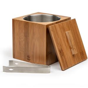 LEOPOLD VIENNA Двустенен бамбуков съд за лед с щипки “Barolo“ LEOPOLD VIENNA Двустенен бамбуков съд за лед с щипки “Barolo“