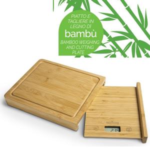INNOLIVING Бамбукова електронна кухненска везна 2 в 1 с дъска за рязане INNOLIVING Бамбукова електронна кухненска везна 2 в 1 с дъска за рязане