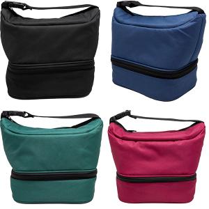 Nerthus Термоизолираща чанта с две отделения - черен цвят Nerthus Термоизолираща чанта с две отделения - черен цвят