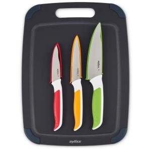 ZYLISS Комплект 3 бр. ножове с дъска за рязане ZYLISS Комплект 3 бр. ножове с дъска за рязане