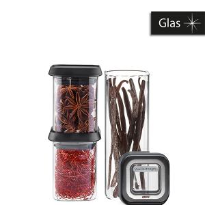 GEFU Сет от 3 бр. стъклени канистери “PANTRY“, 2х180 мл, 400мл GEFU Сет от 3 бр. стъклени канистери “PANTRY“, 2х180 мл, 400мл