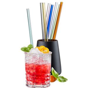 GEFU Комплект 8 бр цветни стъклени сламки “FUTURE“ - 23 cм GEFU Комплект 8 бр цветни стъклени сламки “FUTURE“ - 23 cм