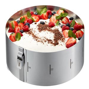 GEFU Кръгъл ринг за торта с регулиране TONDO CLIP - Ø16 - Ø30см, h 10см. GEFU Кръгъл ринг за торта с регулиране TONDO CLIP - Ø16 - Ø30см, h 10см.