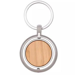 Ключодържател метал и бамбук Ключодържател метал и бамбук