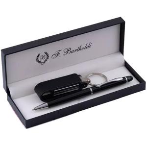 Комплект метална химикалка и кожено USB 32GB Комплект метална химикалка и кожено USB 32GB