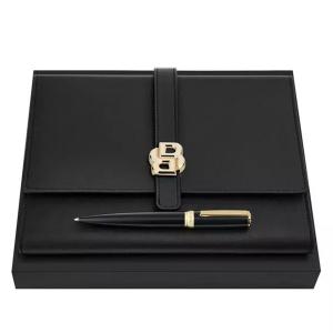 Комплект папка А5 и метална химикалка Black & Gold Комплект папка А5 и метална химикалка Black & Gold