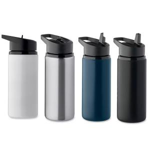 Метална бутилка със сламка 500 мл. Метална бутилка със сламка 500 мл.