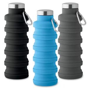 Сгъваема силиконова бутилка 500 мл. Сгъваема силиконова бутилка 500 мл.