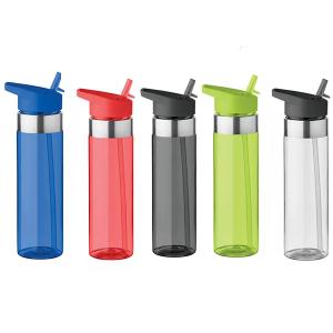 Бутилка от тритан със сламка 650 мл Бутилка от тритан със сламка 650 мл