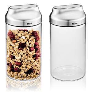 GEFU Комплект от 2 бр. стъклени канистери “KIPPO“ - 1 л. GEFU Комплект от 2 бр. стъклени канистери “KIPPO“ - 1 л.