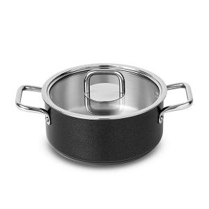 SILAMPOS Плитка тенджера с капак Comfort Black - Ø 16см. SILAMPOS Плитка тенджера с капак Comfort Black - Ø 16см.