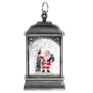FINNLUMOR Светещ фенер “Snowglobe“ - Дядо Коледа - сребърен FINNLUMOR Светещ фенер “Snowglobe“ - Дядо Коледа - сребърен