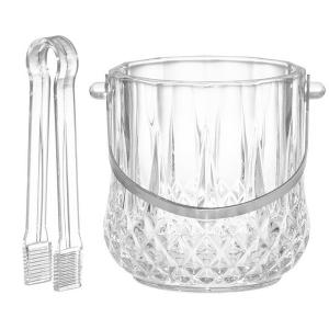 4Living Стъклен съд за лед с щипки 4Living Стъклен съд за лед с щипки