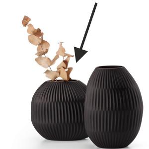 PHILIPPI Стъклена ваза “NOIR“ - ниска PHILIPPI Стъклена ваза “NOIR“ - ниска