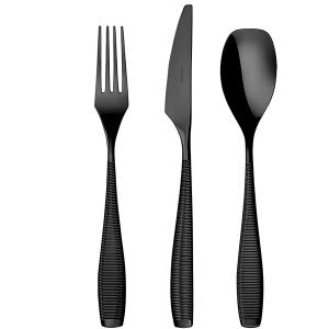 HERDMAR Прибори за хранене “BILBAO“- 24 части - черно мат PVD покритие HERDMAR Прибори за хранене “BILBAO“- 24 части - черно мат PVD покритие