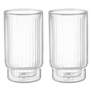 MAKU Комплект от 2бр оребрени двустенни чаши - 300мл. MAKU Комплект от 2бр оребрени двустенни чаши - 300мл.