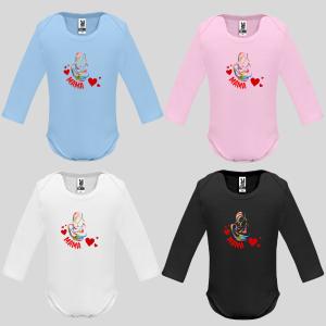 Бебешко боди с надпис - MAMA и прегръдка Бебешко боди с надпис - MAMA и прегръдка