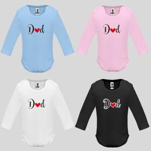 Бебешко боди с надпис - Dad Бебешко боди с надпис - Dad