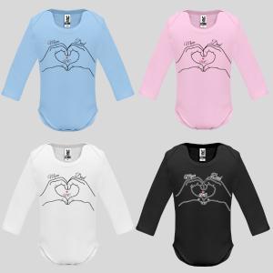 Бебешко боди с надпис - Mam Dad and Me Бебешко боди с надпис - Mam Dad and Me