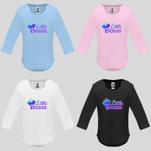 Бебешко боди с надпис - Little Bosss Бебешко боди с надпис - Little Bosss