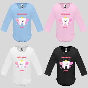 Бебешко боди с надпис - Моето първо зъбче за момиче Бебешко боди с надпис - Моето първо зъбче за момиче