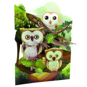 Картичка Owls, Swing Card