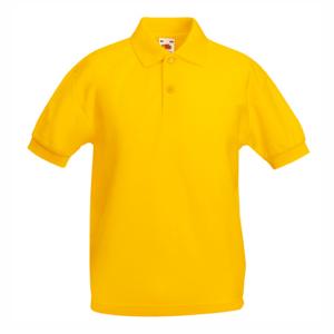 Детска тениска с якичка - Жълт - Yellow (YEL) Детска тениска с якичка - Жълт - Yellow (YEL)