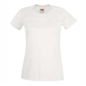 Дамска тениска от полиестер - Бял - (WHI) Дамска тениска от полиестер - Бял - (WHI)