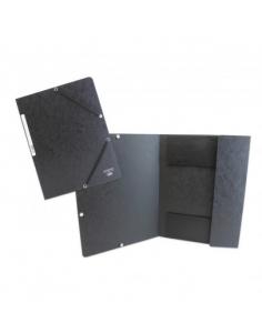 Папка с ластик A4, 400 г, черна, Buffetti #Черен Папка с ластик A4, 400 г, черна, Buffetti #Черен