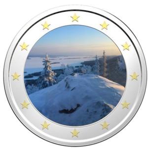 Монета "Финландски национален парк Коли"