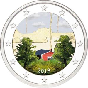 Монета Финландия 2018 "Финландска сауна култура"