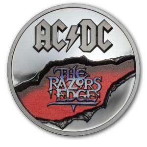 Монета "AC/DC - The Razors Edge"