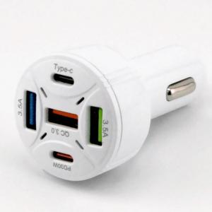 USB зарядно за кола с бързо зареждане 65W