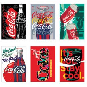 Тетрадка А4 мат/3D UV Coca Cola, 40 л.ред 80 г/м2