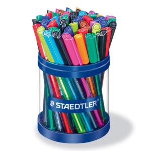 Химикалки Staedtler триъг. 432 М, 50 бр асорти цвята в кутия