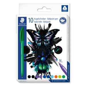 Химикалка Staedtler Trend line 4320, триъгълна, 10 броя